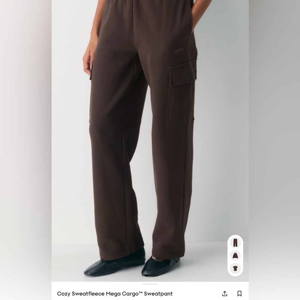 TNA Dark Brown Cargo Pants for Men